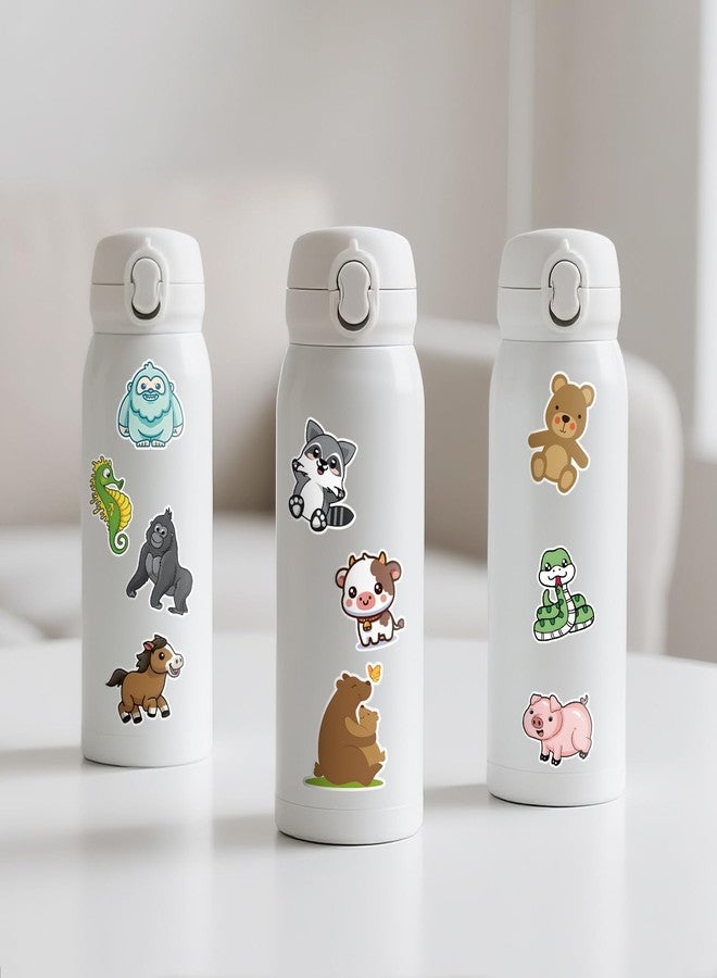 Alynta Animal Stickers - 200Pcs Water Bottle Stickers Cute Waterproof Vinyl Kawaii Funny Animal Sticker Reward Sticker for Laptop Notebook Luggages - Image 5